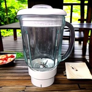 Cuisinart Glass Blender Jar ONLY Attachment‎ for Stand Mixers SM Models White
